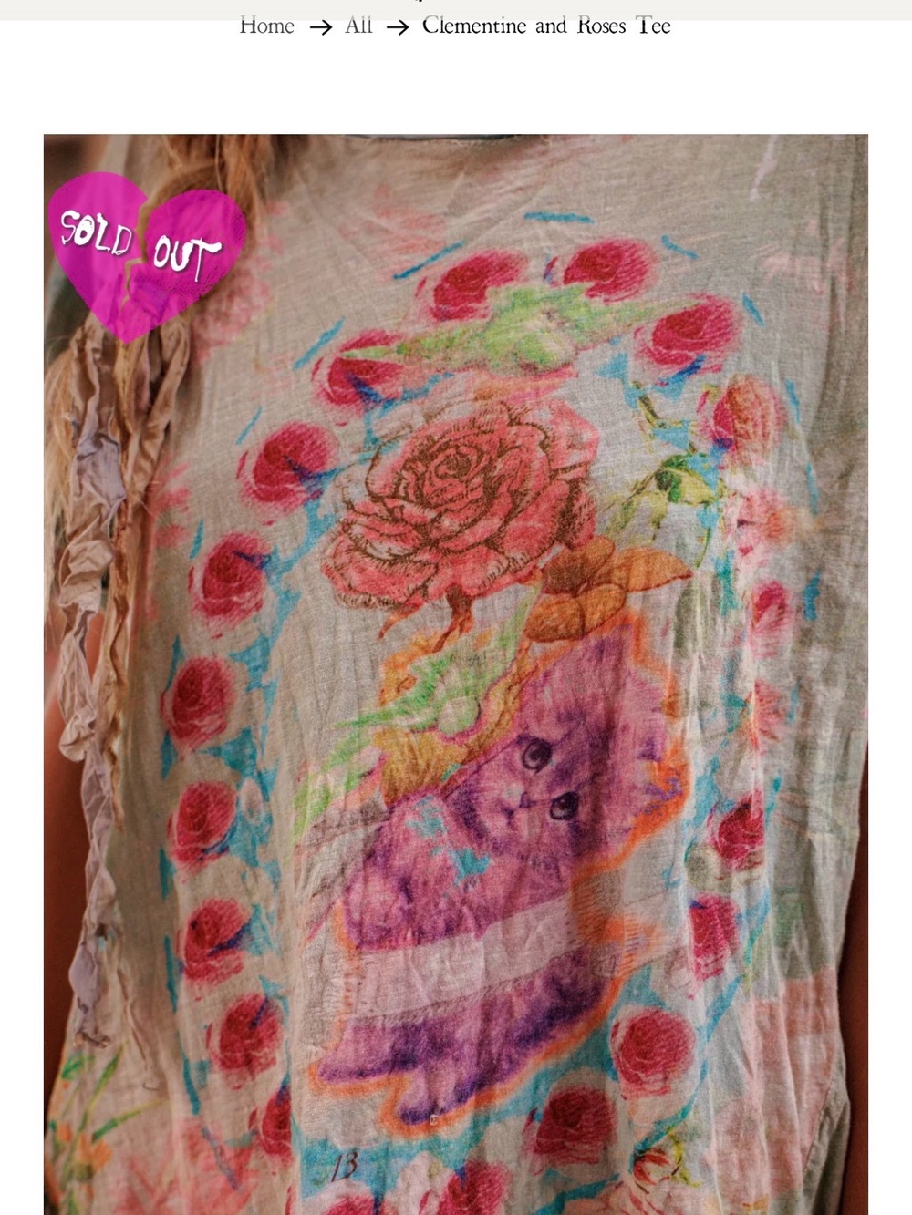 ISO‼️Magnolia Pearl Clementine and Roses Tee